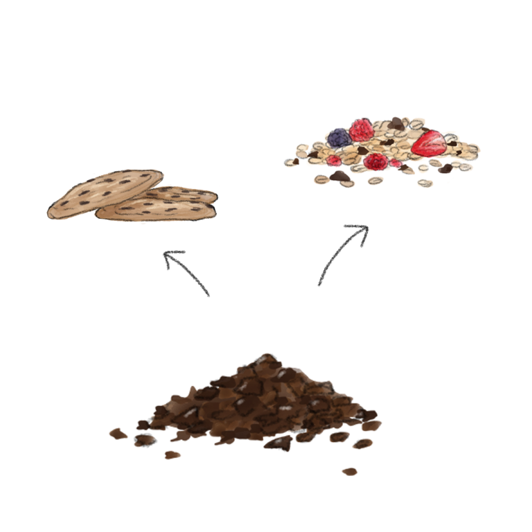 Chocolade granulaten