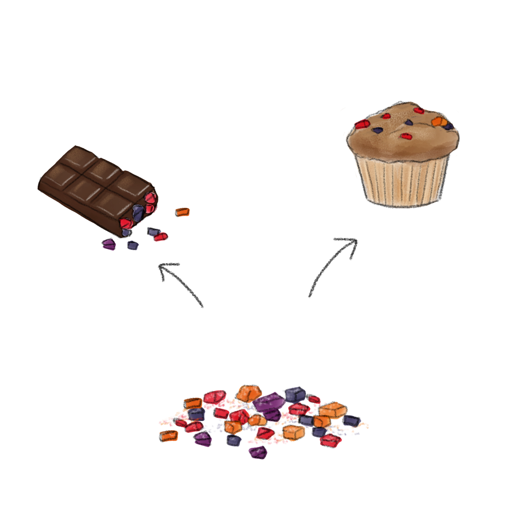 Paradise fruits solutions Gereconstrueerd fruit